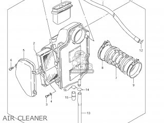 AIR CLEANER - LS650 BOULEVARD S40 2006 (K6) USA CALIFORNI CANADA (E03 E33 E28)