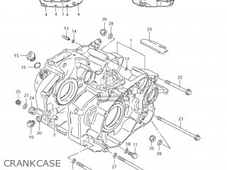 CRANKCASE - LS650 BOULEVARD S40 2006 (K6) USA CALIFORNI CANADA (E03 E33 E28)