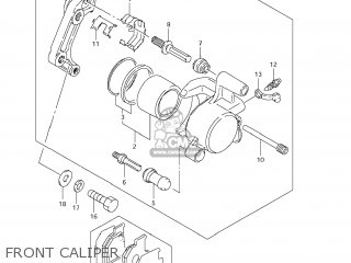 FRONT CALIPER - LS650 BOULEVARD S40 2006 (K6) USA CALIFORNI CANADA (E03 E33 E28)