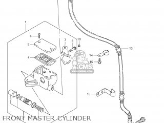 FRONT MASTER CYLINDER - LS650 BOULEVARD S40 2006 (K6) USA CALIFORNI CANADA (E03 E33 E28)