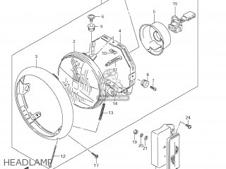 HEADLAMP - LS650 BOULEVARD S40 2006 (K6) USA CALIFORNI CANADA (E03 E33 E28)