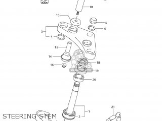 STEERING STEM - LS650 BOULEVARD S40 2006 (K6) USA CALIFORNI CANADA (E03 E33 E28)