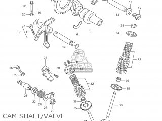 CAM SHAFT/VALVE - LS650 BOULEVARD S40 2007 (K7) USA CALIFORNI CANADA (E03 E33 E28)