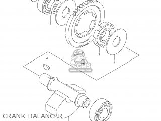 CRANK BALANCER - LS650 BOULEVARD S40 2007 (K7) USA CALIFORNI CANADA (E03 E33 E28)