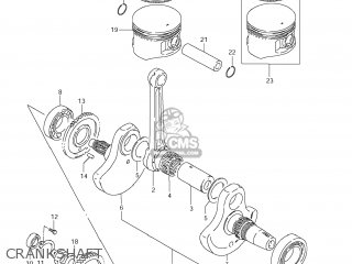 CRANKSHAFT - LS650 BOULEVARD S40 2007 (K7) USA CALIFORNI CANADA (E03 E33 E28)
