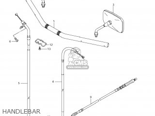 HANDLEBAR - LS650 BOULEVARD S40 2007 (K7) USA CALIFORNI CANADA (E03 E33 E28)