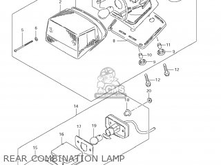 REAR COMBINATION LAMP - LS650 BOULEVARD S40 2007 (K7) USA CALIFORNI CANADA (E03 E33 E28)