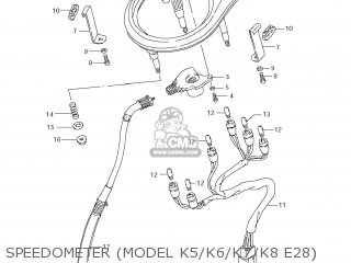 SPEEDOMETER (MODEL K5/K6/K7/K8 E28) - LS650 BOULEVARD S40 2007 (K7) USA CALIFORNI CANADA (E03 E33 E28)