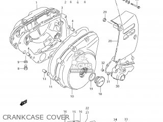 CRANKCASE COVER - LS650 BOULEVARD S40 2008 (K8) USA CALIFORNI CANADA (E03 E33 E28)
