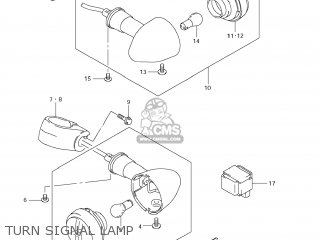 TURN SIGNAL LAMP - LS650 BOULEVARD S40 2008 (K8) USA CALIFORNI CANADA (E03 E33 E28)