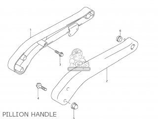 PILLION HANDLE - LS650 BOULEVARD S40 2009 (K9) USA CANADA (E03 E28)