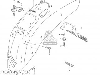 REAR FENDER - LS650 BOULEVARD S40 2009 (K9) USA CANADA (E03 E28)