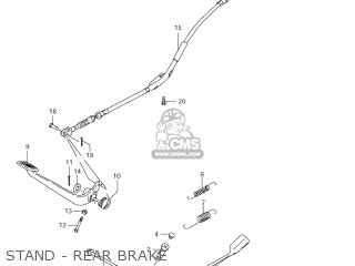 STAND - REAR BRAKE - LS650 BOULEVARD S40 2009 (K9) USA CANADA (E03 E28)