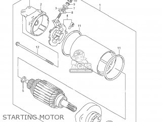 STARTING MOTOR - LS650 BOULEVARD S40 2009 (K9) USA CANADA (E03 E28)
