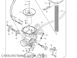 CARBURETOR (LS650L1 E28) - LS650 BOULEVARD S40 2011 (L1) USA CALIFORNI CANADA (E03 E33 E28)