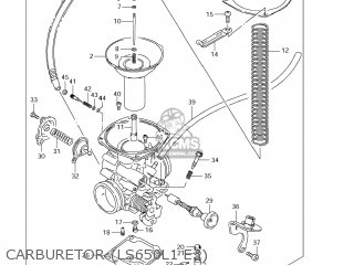 CARBURETOR (LS650L1 E3) - LS650 BOULEVARD S40 2011 (L1) USA CALIFORNI CANADA (E03 E33 E28)