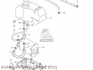 EVAP SYSTEM (LS650L1 E33) - LS650 BOULEVARD S40 2011 (L1) USA CALIFORNI CANADA (E03 E33 E28)
