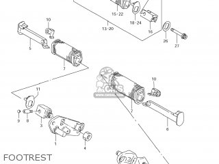 FOOTREST - LS650 BOULEVARD S40 2011 (L1) USA CALIFORNI CANADA (E03 E33 E28)