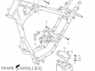 FRAME (LS650L1 E3) - LS650 BOULEVARD S40 2011 (L1) USA CALIFORNI CANADA (E03 E33 E28)