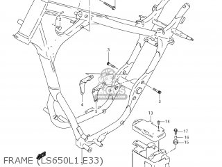 FRAME (LS650L1 E33) - LS650 BOULEVARD S40 2011 (L1) USA CALIFORNI CANADA (E03 E33 E28)