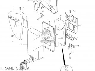 FRAME COVER - LS650 BOULEVARD S40 2011 (L1) USA CALIFORNI CANADA (E03 E33 E28)