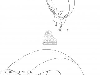 FRONT FENDER - LS650 BOULEVARD S40 2011 (L1) USA CALIFORNI CANADA (E03 E33 E28)