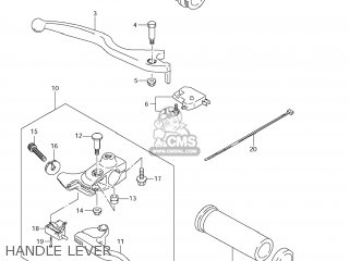 HANDLE LEVER - LS650 BOULEVARD S40 2011 (L1) USA CALIFORNI CANADA (E03 E33 E28)