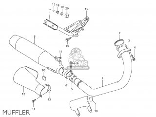 MUFFLER - LS650 BOULEVARD S40 2011 (L1) USA CALIFORNI CANADA (E03 E33 E28)