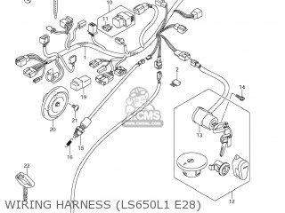 WIRING HARNESS (LS650L1 E28) - LS650 BOULEVARD S40 2011 (L1) USA CALIFORNI CANADA (E03 E33 E28)