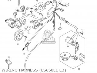 WIRING HARNESS (LS650L1 E3) - LS650 BOULEVARD S40 2011 (L1) USA CALIFORNI CANADA (E03 E33 E28)