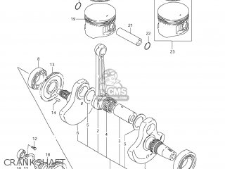 CRANKSHAFT - LS650 BOULEVARD S40 2012 (L2) USA CALIFORNI CANADA (E03 E33 E28)