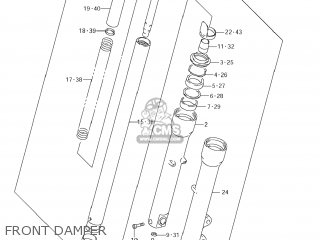 FRONT DAMPER - LS650 BOULEVARD S40 2012 (L2) USA CALIFORNI CANADA (E03 E33 E28)