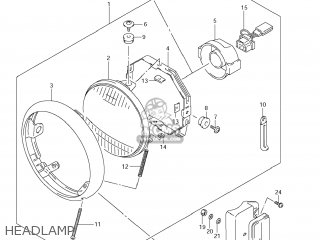 HEADLAMP - LS650 BOULEVARD S40 2012 (L2) USA CALIFORNI CANADA (E03 E33 E28)