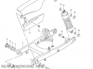 REAR SWINGING ARM - LS650 BOULEVARD S40 2012 (L2) USA CALIFORNI CANADA (E03 E33 E28)