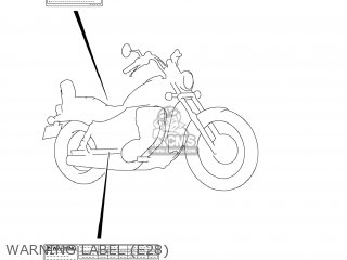 WARNING LABEL (E28) - LS650 BOULEVARD S40 2012 (L2) USA CALIFORNI CANADA (E03 E33 E28)