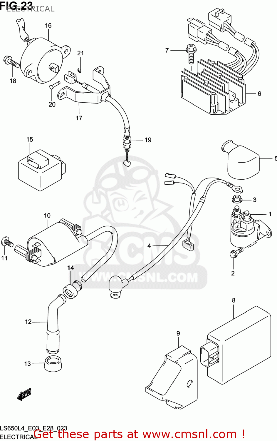 ELECTRICAL LS650 BOULEVARD S40 2014 (L4) USA (E03)
