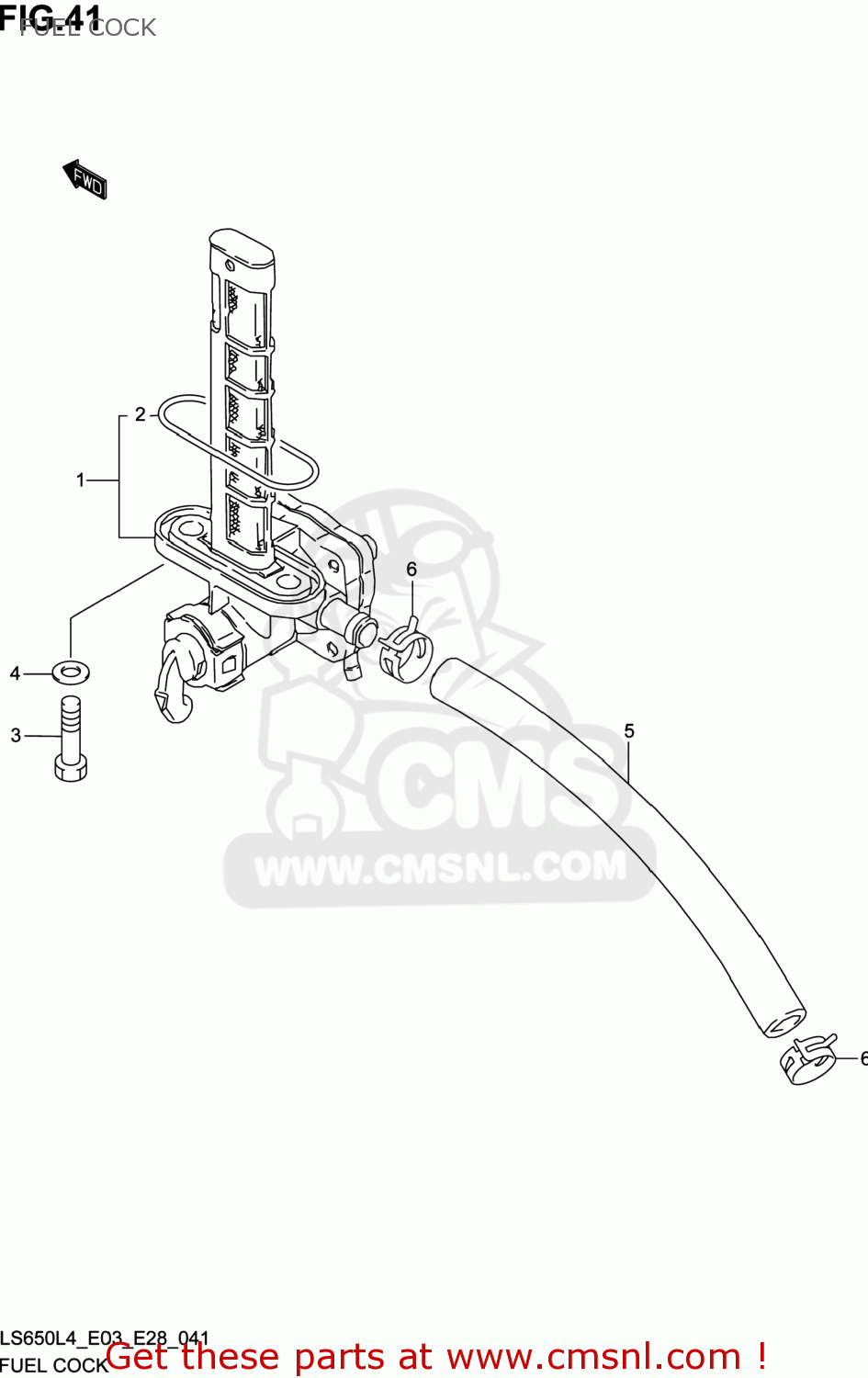 FUEL COCK LS650 BOULEVARD S40 2014 (L4) USA (E03)