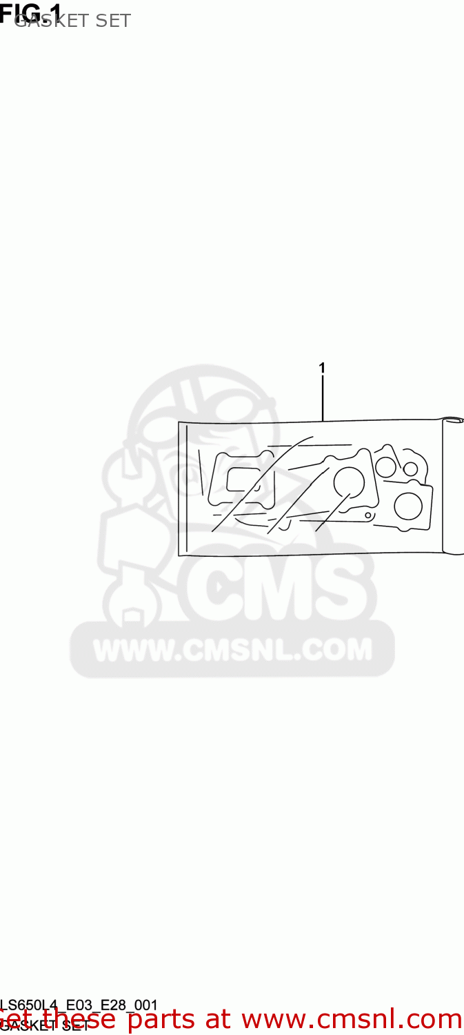 GASKET SET LS650 BOULEVARD S40 2014 (L4) USA (E03)