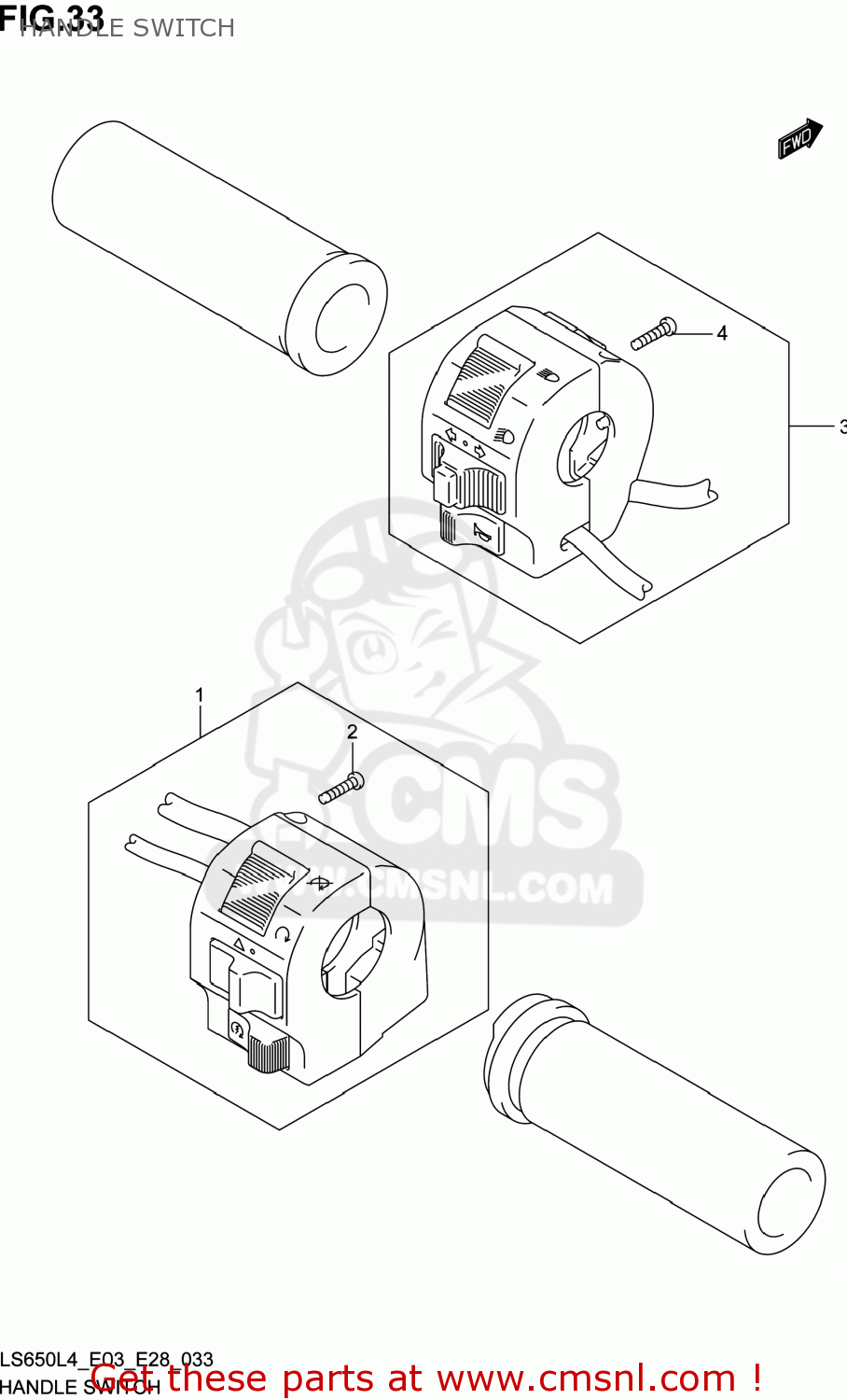 HANDLE SWITCH LS650 BOULEVARD S40 2014 (L4) USA (E03)