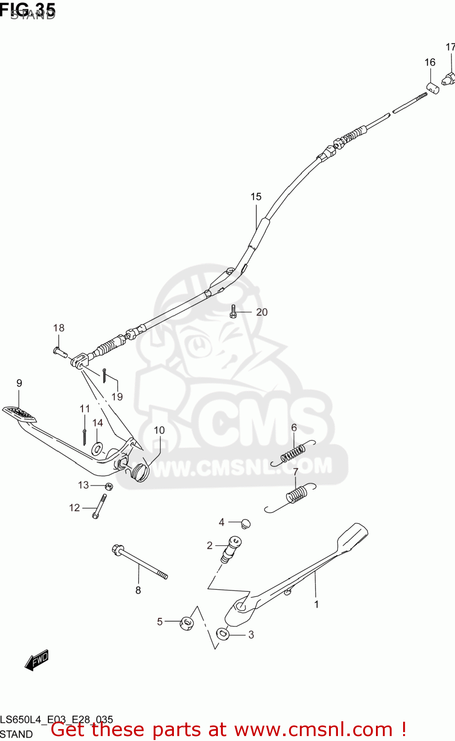 STAND LS650 BOULEVARD S40 2014 (L4) USA (E03)