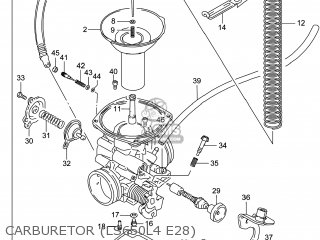 CARBURETOR (LS650L4 E28) - LS650 BOULEVARD S40 2014 (L4) USA (E03)