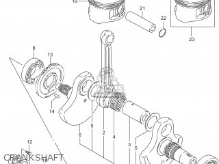 CRANKSHAFT - LS650 BOULEVARD S40 2014 (L4) USA (E03)