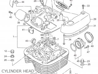 CYLINDER HEAD - LS650 BOULEVARD S40 2014 (L4) USA (E03)
