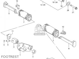 FOOTREST - LS650 BOULEVARD S40 2014 (L4) USA (E03)