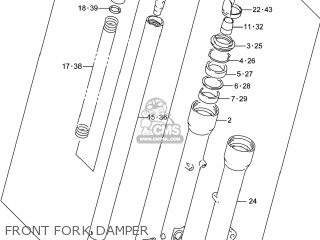 FRONT FORK DAMPER - LS650 BOULEVARD S40 2014 (L4) USA (E03)