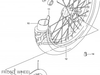 FRONT WHEEL - LS650 BOULEVARD S40 2014 (L4) USA (E03)