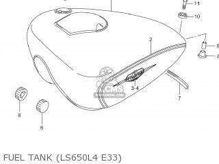 FUEL TANK (LS650L4 E33) - LS650 BOULEVARD S40 2014 (L4) USA (E03)