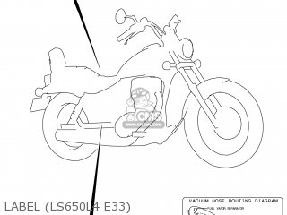 LABEL (LS650L4 E33) - LS650 BOULEVARD S40 2014 (L4) USA (E03)