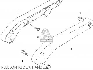 PILLION RIDER HANDLE - LS650 BOULEVARD S40 2014 (L4) USA (E03)