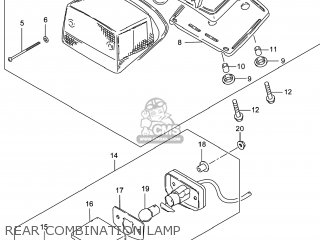 REAR COMBINATION LAMP - LS650 BOULEVARD S40 2014 (L4) USA (E03)